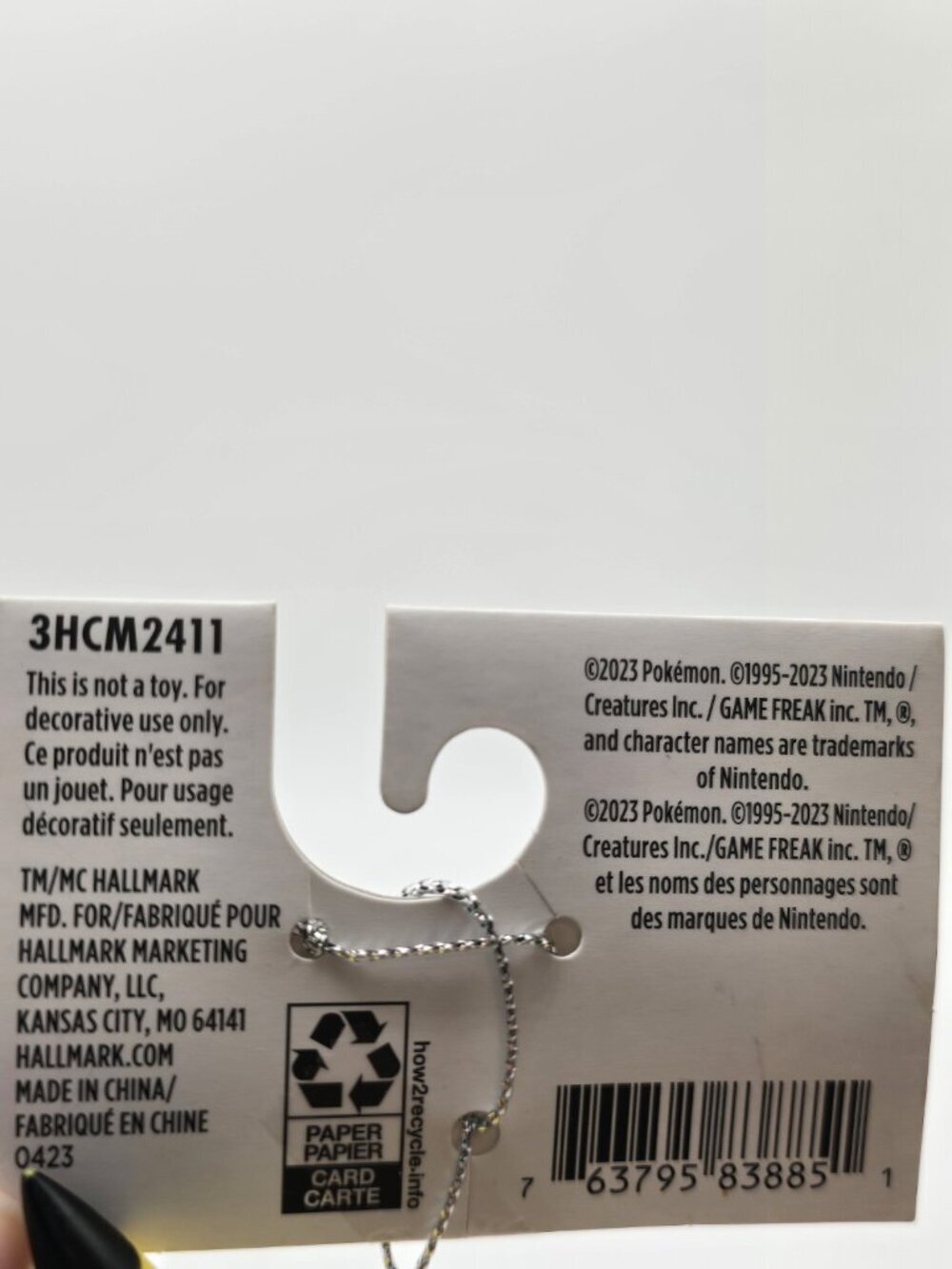 Hallmark Keepsake 2023 Pokemon Plastic Pikachu Ornament - Picture 3 of 4